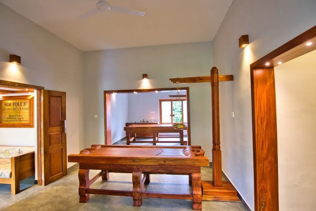 Couples Ayurveda Treatment Room — Softouch Ayurveda Village Kerala
