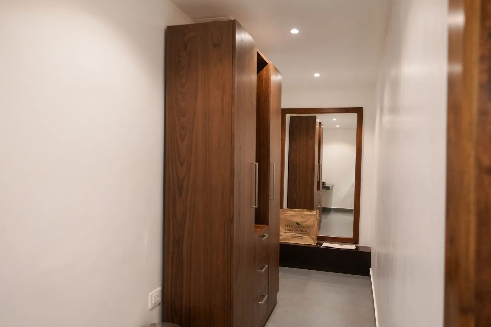 Garden Villa Wardrobe — Softouch Ayurveda Village Kerala