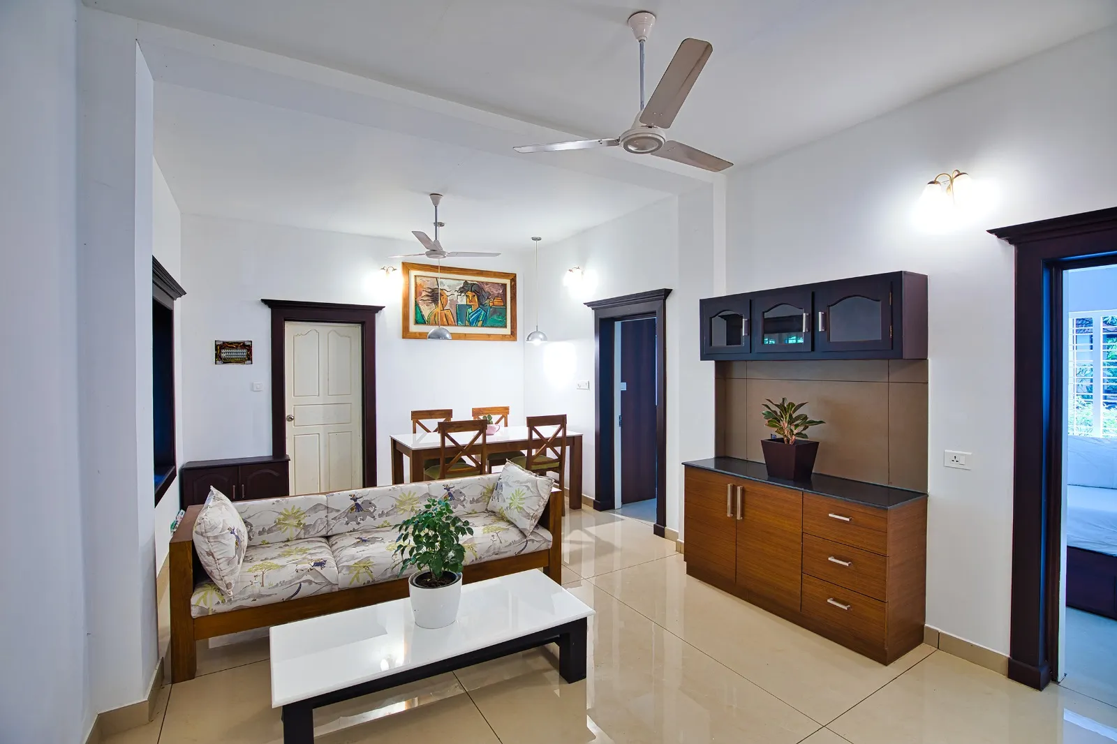 Grand Villa1 Living Room — Softouch Ayurveda Village Kerala
