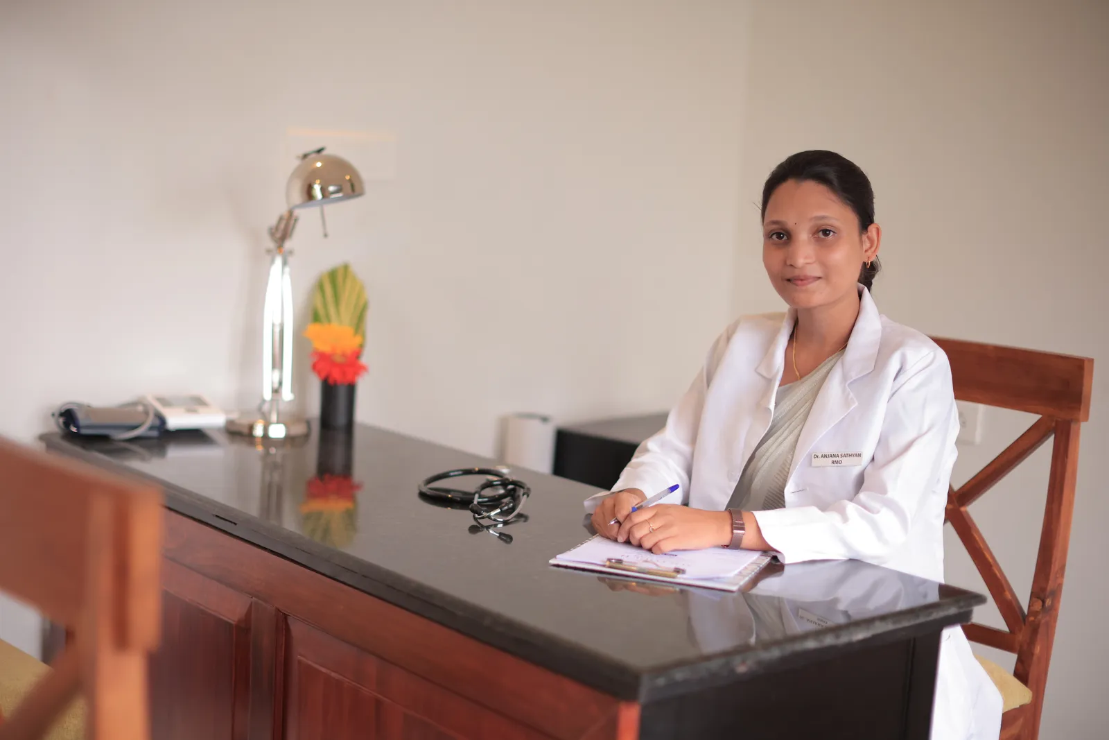 Doctor consultation at Softouch Ayurveda Village, Kerala