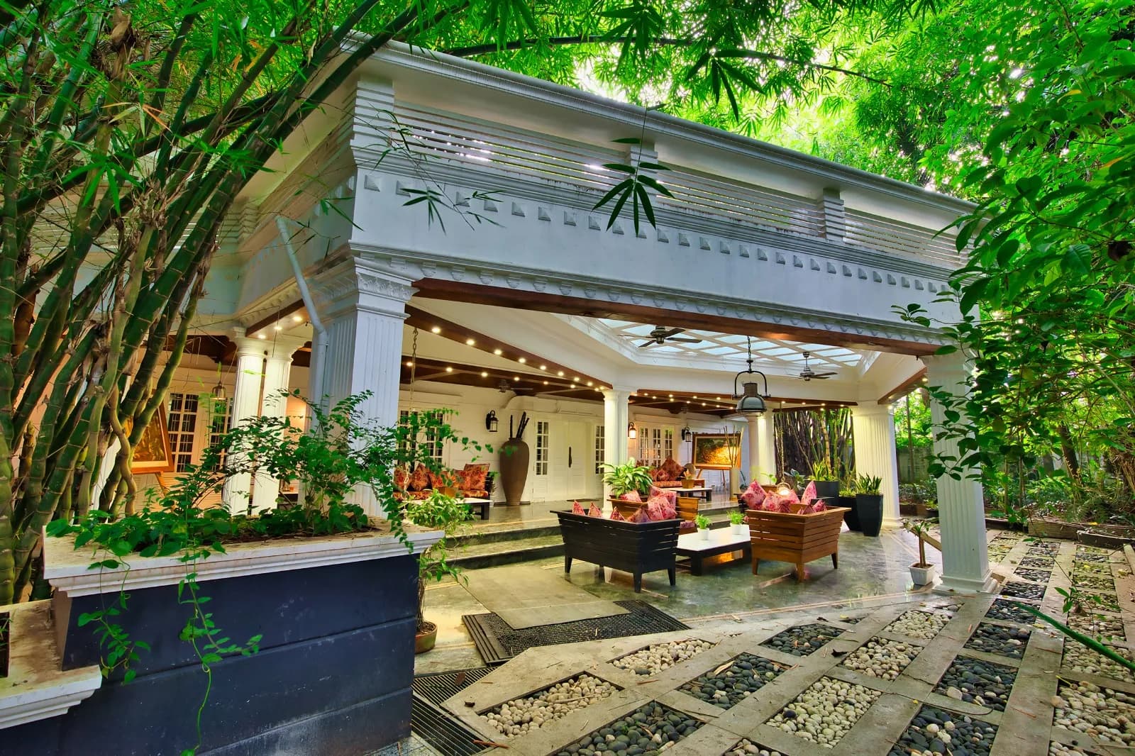 Réception et espace détente au Softouch Ayurveda Village, Kerala