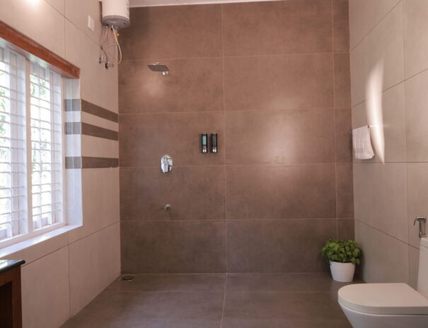 Grand Villa – Bathroom at Softouch Ayurveda Village & Resort Kerala.JPG