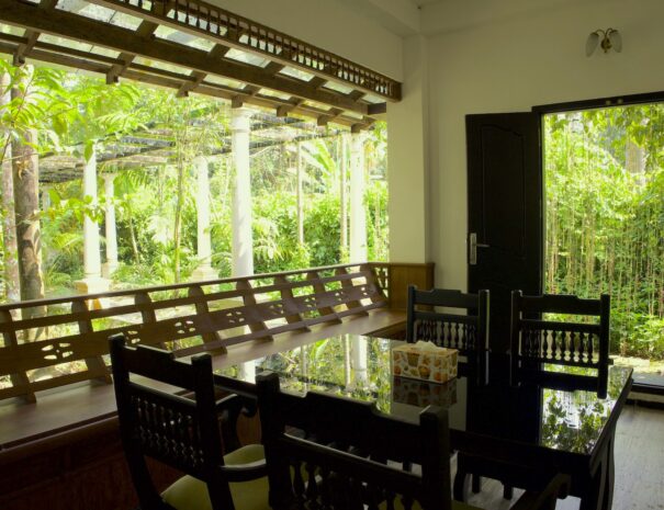 Enjoy scenic views and tranquility from your own private & spacious balcony at Softouch Ayurveda Village & Resort Kerala. Book your stay for a rejuvenating experience whilst sulking around nature.