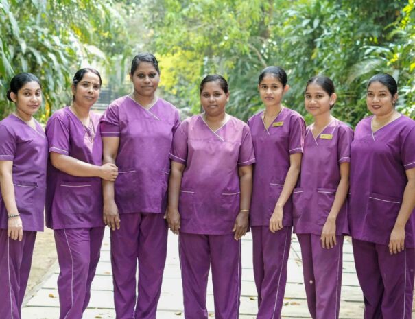 Female Therapist Team at Softouch Ayurveda Village